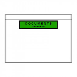 Pochette porte-documents adhésive papier recyclable
