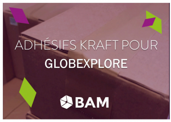Adhésif Kraft pour GlobeXplore